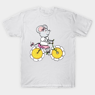 Little rat rides a bike T-Shirt